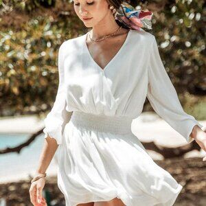 Cupshe Hailie Smocked A-Line Mini Dress | Size M | NWT | Flattering Fit
